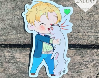 Sticker - Cat Lover - Obey Me shall we date and Nightbringer - Satan