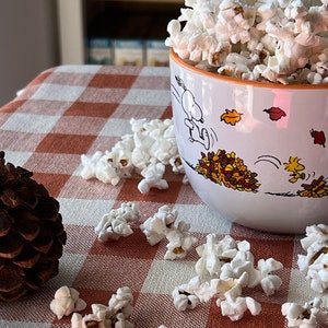 秋のスヌーピーとウッドストックのスープマグ