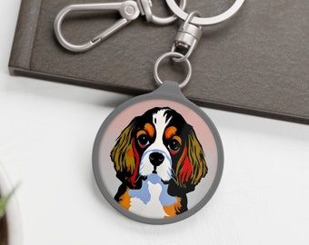 Cavalier King Charles Cocker Spaniel Dog Key Ring Gift - Dog lover gift