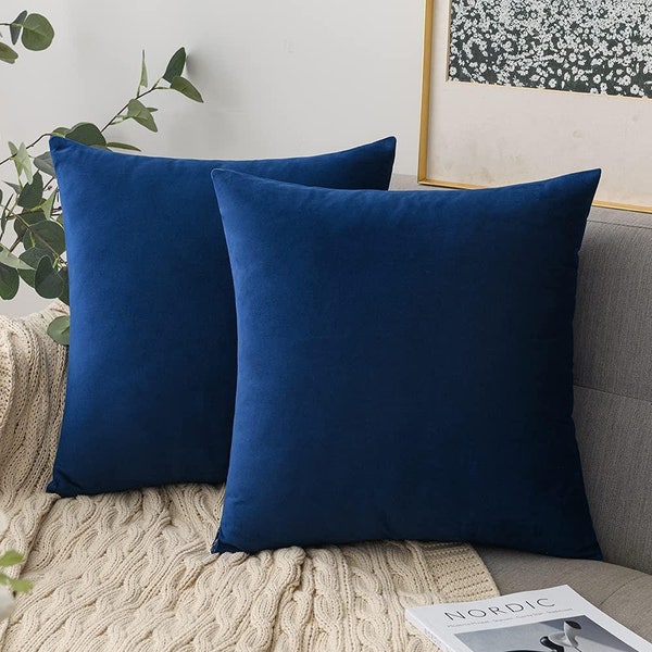 Dark Blue Cushions - Etsy