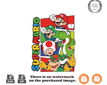 Super Mario Svg | Super Mario Png | Mario Clipart Svg | Cricut Svg | Mario Shirt Png | Mario Bros Clipart | Retro Game Svg | Video G Clipart