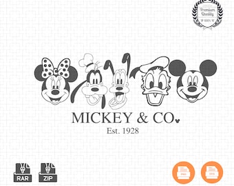 Mickey and Friends SVG: Printable Design for Cricut (Digital Download)