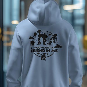 Toy Story SVG file featuring beloved characters Woody and Buzz Lightyear, perfect for Cricut and Silhouette projects. Ideal for creating personalized T-shirts, DIY crafts, and printables, this Toy Story design is ready to use in PNG and SVG formats