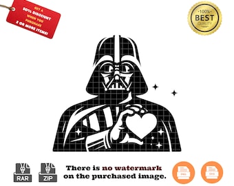 Darth Vader SVG & PNG: Star Wars Clipart, Cricut Cut File