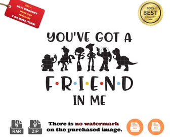 Toy Story SVG Clipart: Buzz Lightyear, Woody (PNG, SVG)