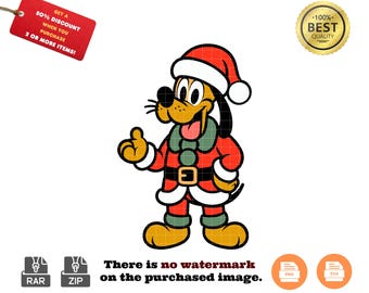 Christmas Pluto Dog SVG & PNG | Disney Holiday Design (Digital Download)