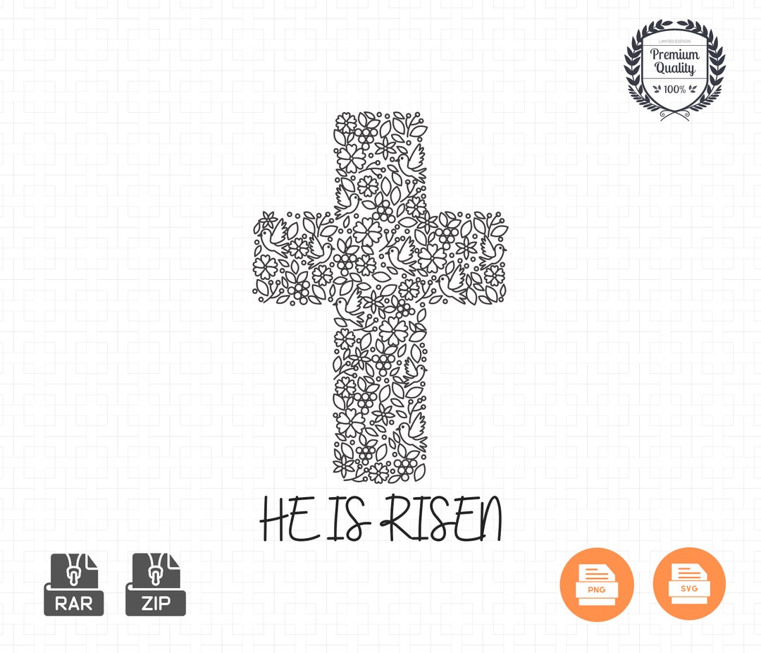 Jesus SVG, He is Risen SVG, Christian Easter SVG, God Svg, Scripture ...