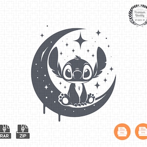 Stitch Svg | Lilo and Stitch Svg | Angel svg | Silhouette svg | Tumbler svg | stitch Tumbler svg | Cartoon Svg | Instant Download