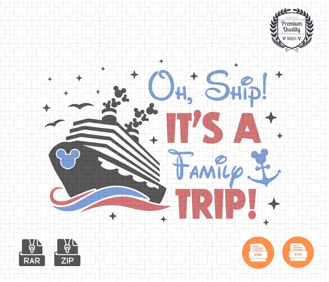 Family Cruise Trip SVG PNG: Matching Vacation Shirts (digital Download ...