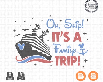 Family Cruise Trip SVG PNG: Matching Vacation Shirts (Digital Download)