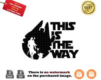 This is The Way SVG: Star Wars Clipart (Digital Download)