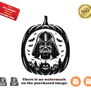 Star Wars Halloween Svg and Png | Darth Vader Svg | Star Wars Halloween Shirt | Halloween Png | Disney Halloween Png | Pumpkin Png