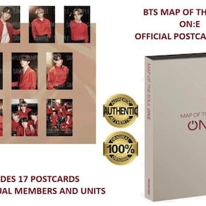 BTS Mots On:E Official MD Postcard Book Merchandise Map Of The Soul 7 RM, Jin, Suga, J-Hope, Jimin, V, Jungkook