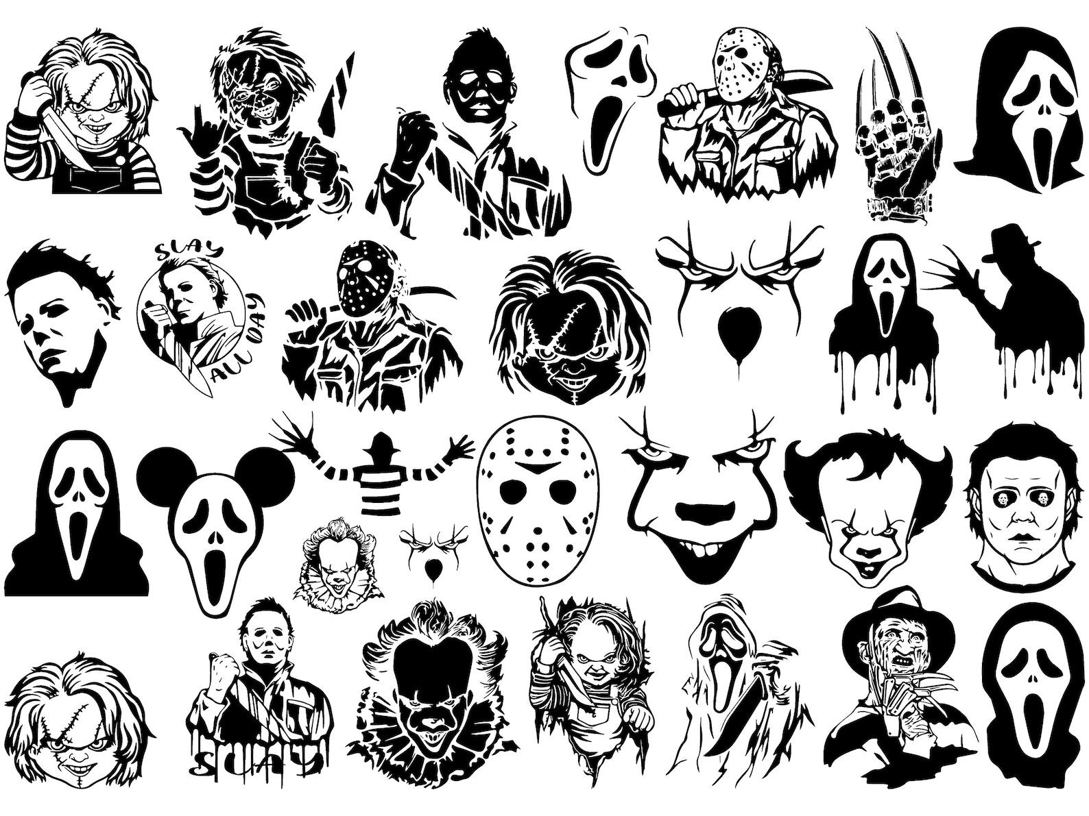 65 Horror SVG Bundle Halloween Horror SVG Horror Friends Svg Horror ...