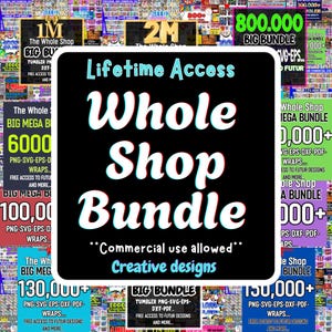 Whole shop bundle All files from my store Lifetime Updates Entire Store Clipart Mega Bundle Commercial Licence Watercolor PNG Images Files