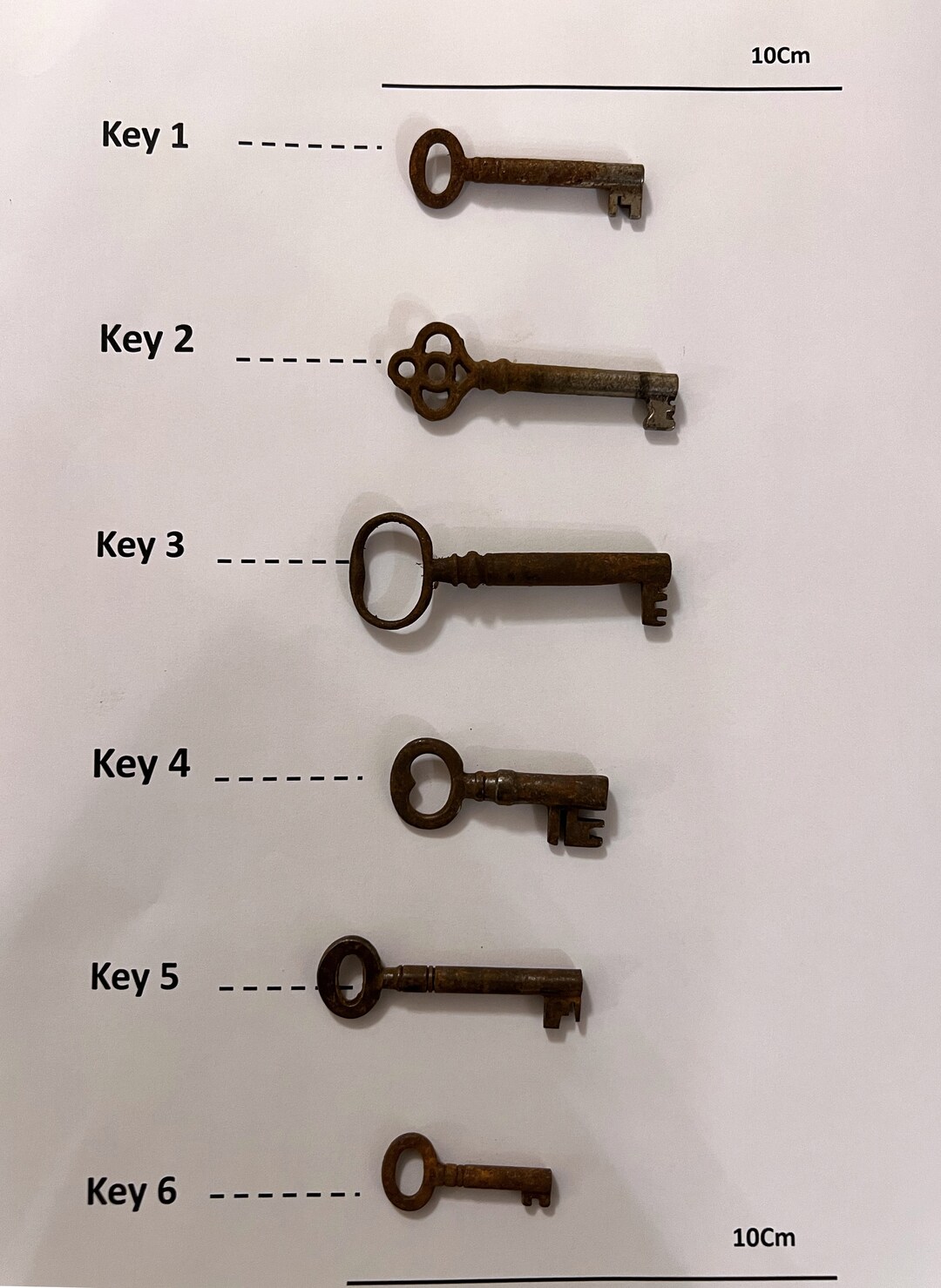 Old Vintage Metal Keys, Antique Key, British Key, Vintage Metal Key ...
