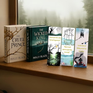 The Cruel Prince on Theme Bookmarks | Bundle of 3, 1 for each book in the Trilogy | Booktok Favourite | Book Boyfriend Cardan Greenbriar