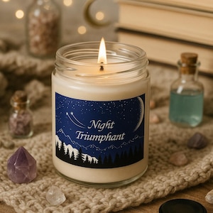 Bougie livresque Velaris - Bougie parfumée au soja pour le court de nuit, Smells like Rhysand Gift for Readers Décoration d&#39;étagère Cadeau livresques pour amis