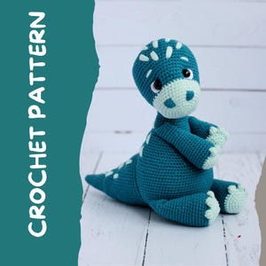 Crochet pattern dino / amigurumi dinosaur / pattern in English