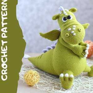 Crochet pattern dragon / amigurumi dragon / pattern in English