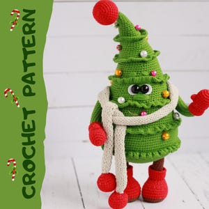 Crochet pattern Christmas tree / amigurumi Christmas tree / pattern in English