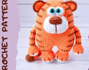 Crochet pattern tiger / amigurumi tiger / pattern in English