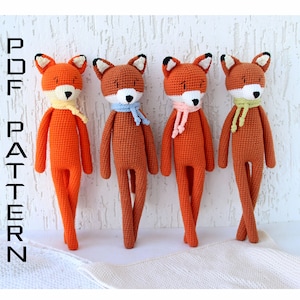 Fox plush crochet PATTERN