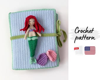 Quiet Book adventures of Mermaid Crochet pattern