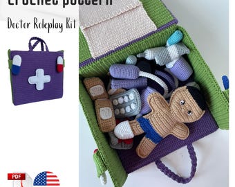 Crochet pattern Doctor Roleplay Kit
