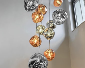 Pendant lighting, Chandelier, Ceiling lights, Nordic Lava Pendant, Bubble pendant light, Light fixture, Hallway lights, Multi pendant light