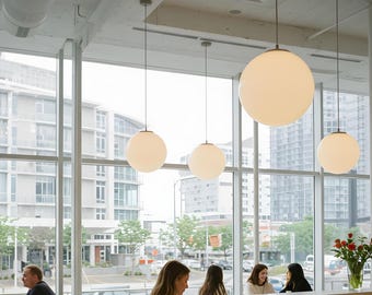 Pendant light, Globe Pendant Chandelier, Globe Pendant Light, Glass Globe Pendant,White glass pendant,Bubble chandelier, Globe chandelier