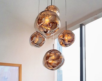 Nordic Lava Pendant Light, Pendant Light, Bubble Light, Unique Light, Hanging Lamp, Colored Light, Round Lights, Dining Room Pendant Light