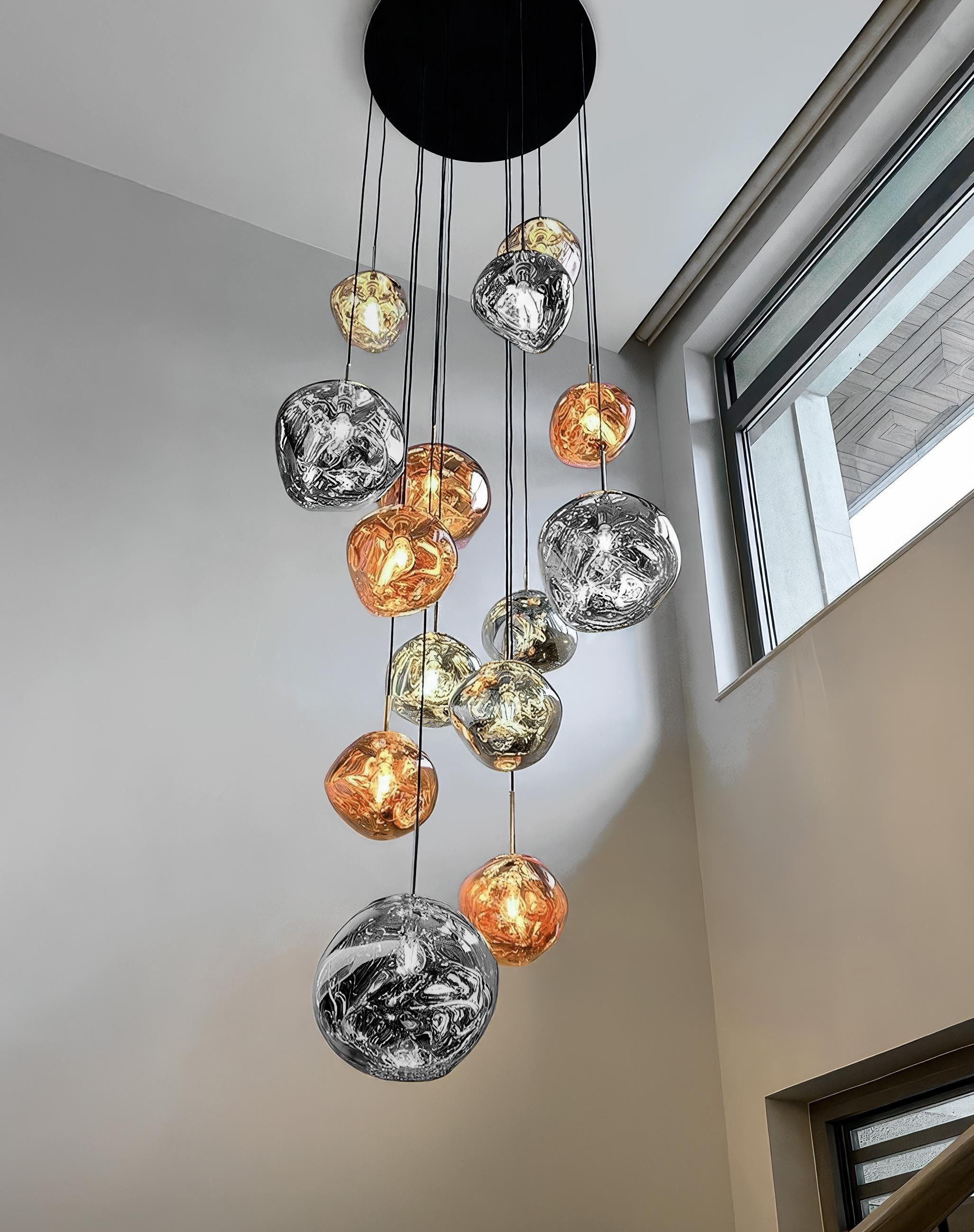 Lava Melted Pendant Light, Multi Pendant Light for Hallway, Nordic Lava ...