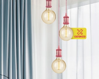 3 Pendant Light Cluster,Hanging Pendant Lamps, Contemporary Kitchen Lighting, Moder Chandelier, Unique Island Lighting, Dining Room Pendant