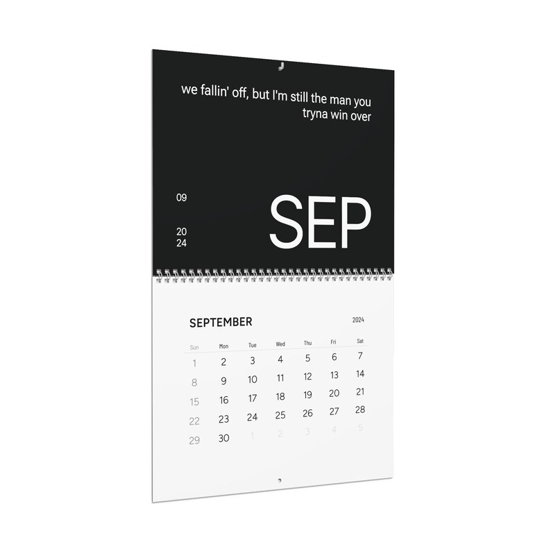2024 Drake Slime You Out Calendar Drake Calendar 2024 Gift Idea