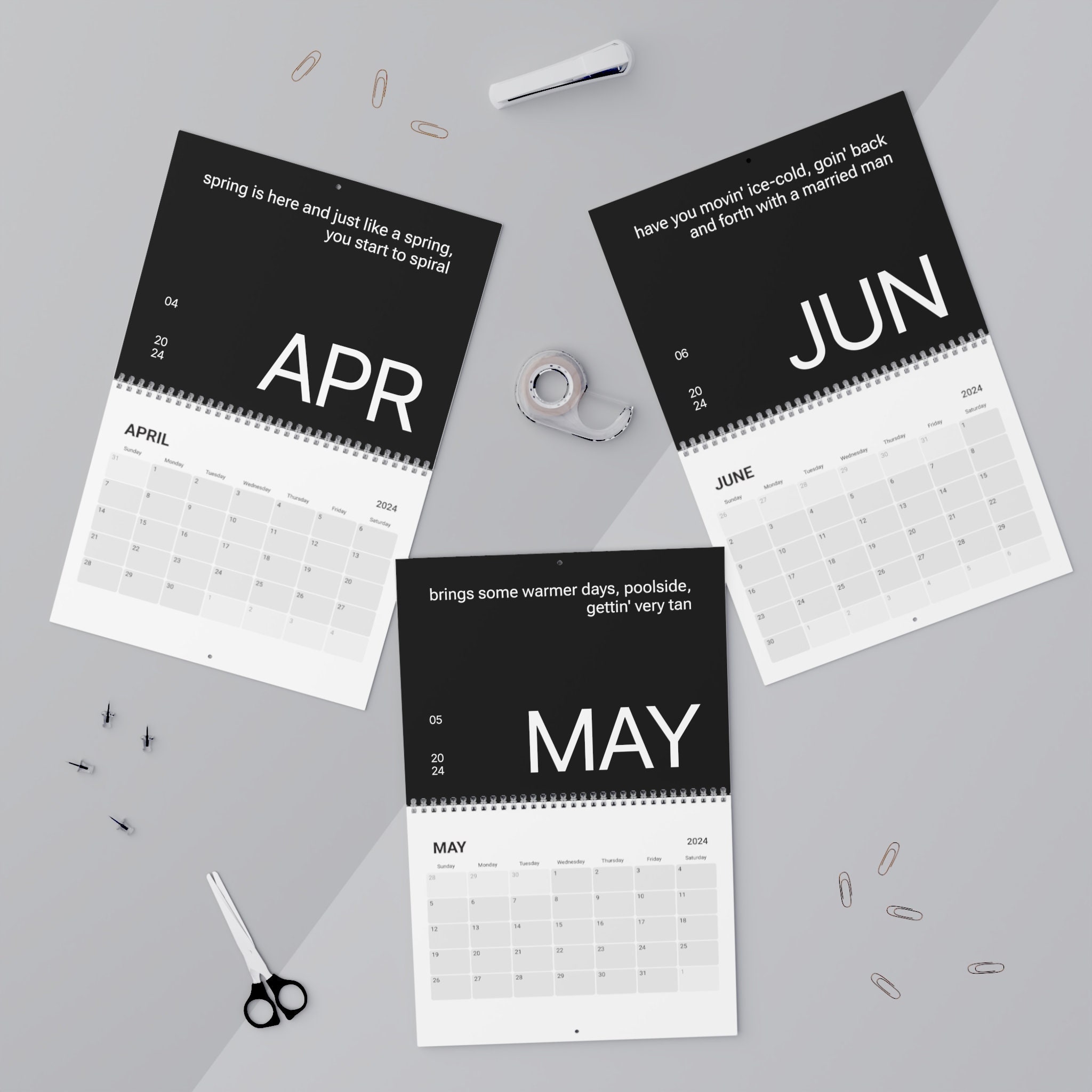 2024-drake-slime-you-out-calendar-drake-calendar-2024-gift-idea