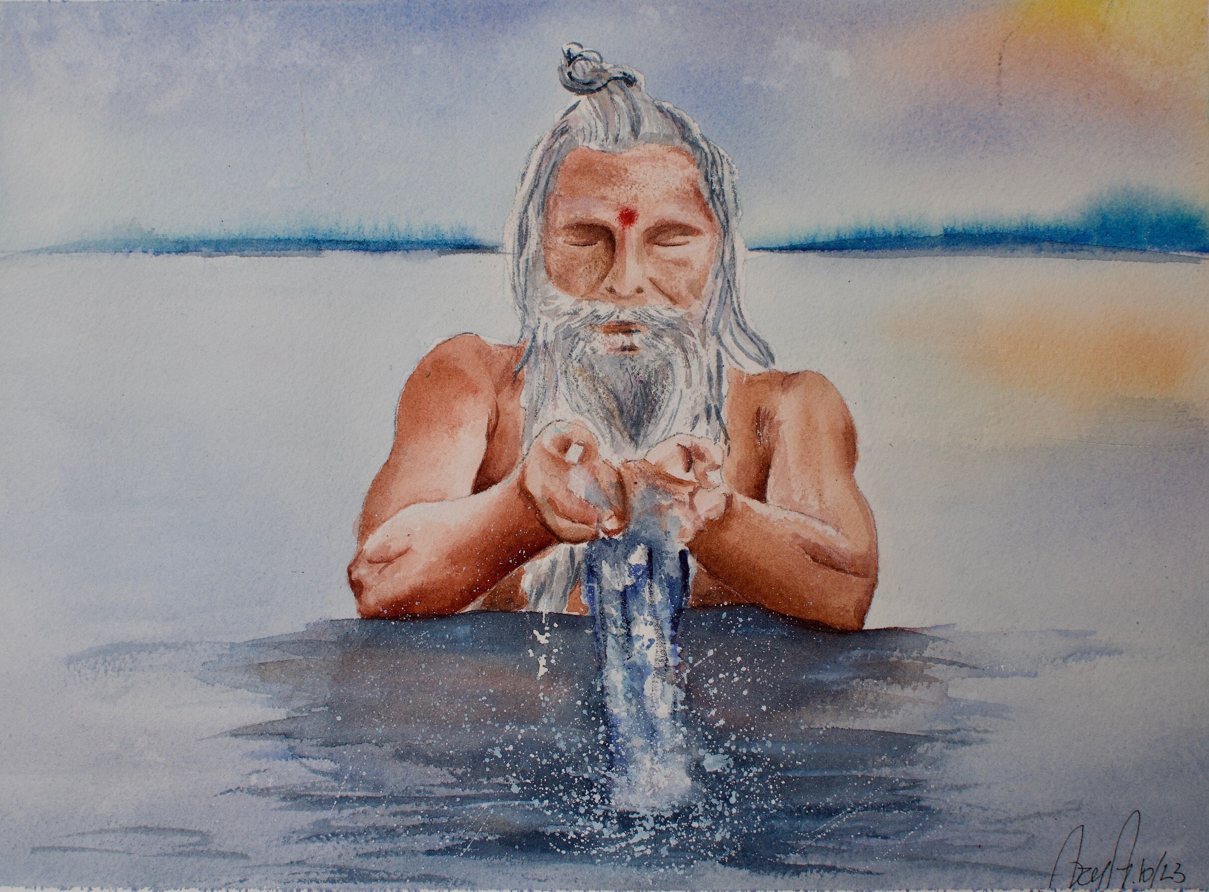 Original Watercolors Inspired by India