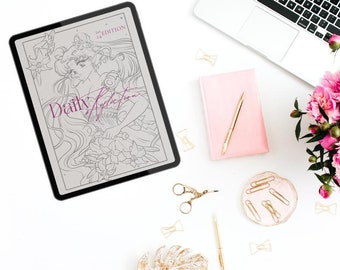Sailor Moon Journal Printable | Daily Journal PDF | Gratitude Journal PDF | Personal Journal PDF | Minimalistic, Daily Reflection Journal