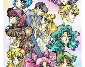 Sailor Moon, Sailor Moon poster, Sailor V, Codename Sailor V, Manga Poster, Manga Print, Sailor Moon Digital Poster, Printable