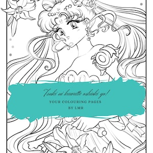 Sailor Moon Coloring Pages, 30 Coloring Pages, Coloring Pages PDF, Kids Creative Activity Book, Coloring Book Compilation