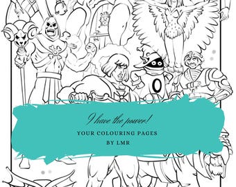 Millenial Cartoon Coloring Pages, 25 Coloring Pages, Coloring Pages PDF, Kids Creative Activity Book |