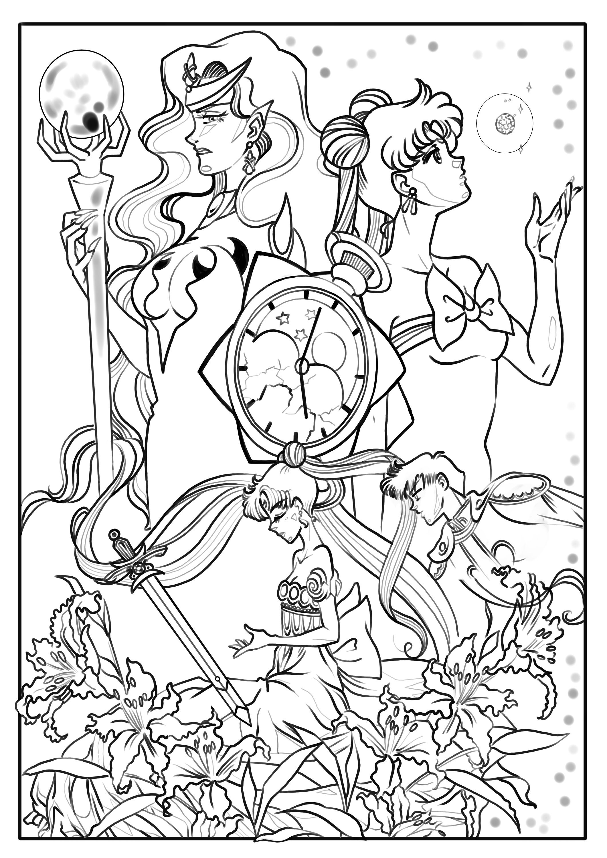 Sailor Moon Coloring Pages 25 Coloring Pages Coloring Pages PDF Kids