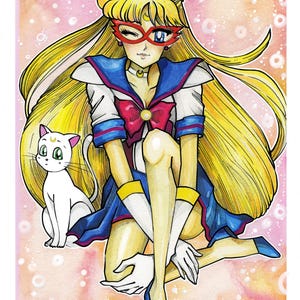 Sailor Moon, Sailor Moon poster, Sailor V, Codename Sailor V, Manga Poster, Manga Print, Sailor Moon Digital Poster, Printable