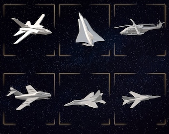 Army Plane STL Files: 3D Print Aircraft Collection (Digital Download)