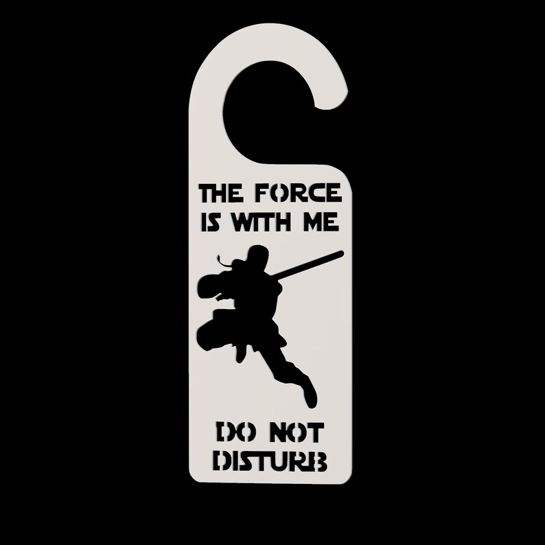Star Wars Door Hanger STL Printable Scan File for 3D Printers Stl