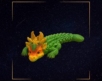 File STL di drago foglia articolato – Modello di stampa 3D flessibile