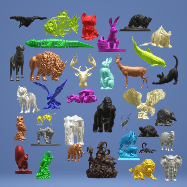 300 Wild Animal STL Files Safari Jungle Zoo 3D Print Models 300 Wild Animal STL Files Safari Jungle Zoo 3D Print Models