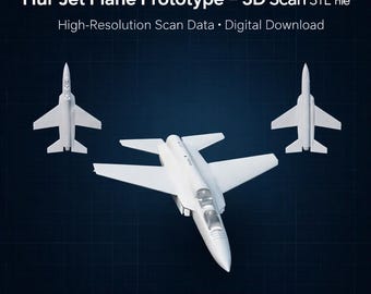 Hur Jet Plane Prototype 3D Scan STL File – High Resolution Aircraft Model