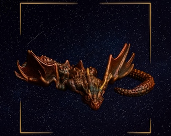 Articulated Dragon STL: Poseable 3D Printable Model (Digital Download)