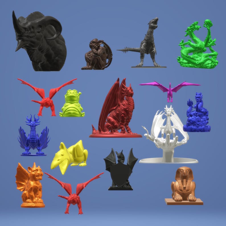 300 Tier STL Dateien - Safari, Zoo & Dschungel 3D Druck Modelle (Digitaler Download) Bild 9